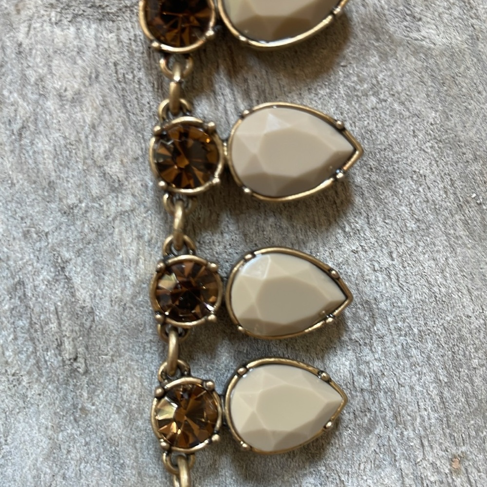 J. Crew Taupe and Brown Statement Necklace - Picture 4 of 8